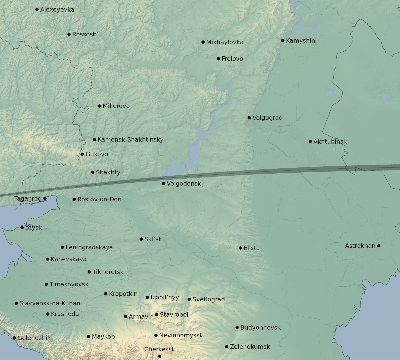 Map of the eclipse path across Russia on 04/09/1567
