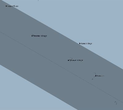 Map of the eclipse path across Tuvalu on 07/22/1571