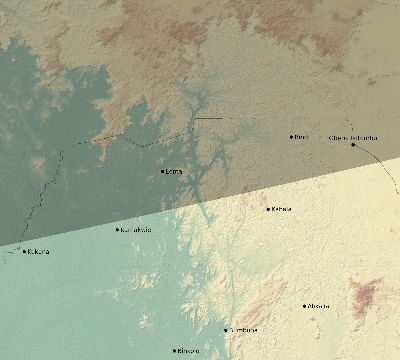 Map of the eclipse path across Sierra Leone on 11/13/1574