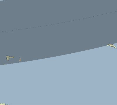 Map of the eclipse path across Antarctica on 03/08/1578