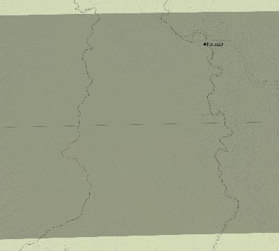 Map of the eclipse path across Cameroon on 08/22/1579