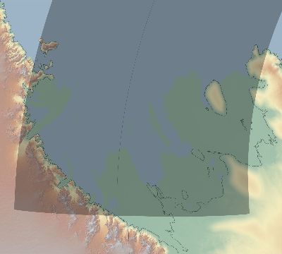Map of the eclipse path across Antarctica on 04/08/1587