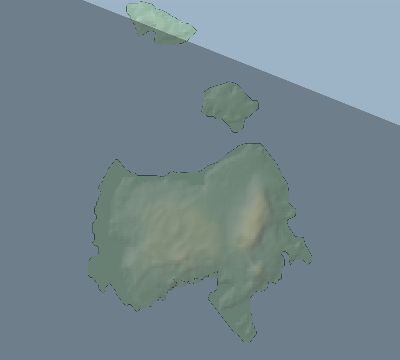 Map of the eclipse path across Saint Helena, Ascension and Tristan da Cunha on 09/11/1597