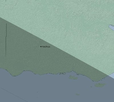 Map of the eclipse path across Papua New Guinea on 06/30/1601