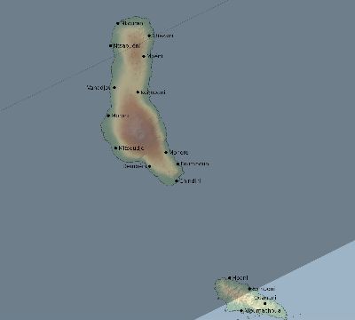 Map of the eclipse path across Comoros on 04/29/1604