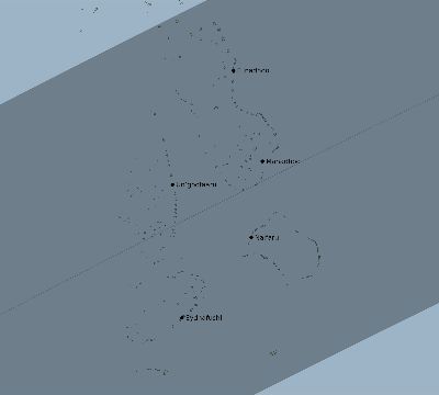 Map of the eclipse path across Maldives on 04/29/1604