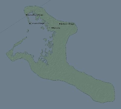 Map of the eclipse path across Kiribati on 06/10/1611