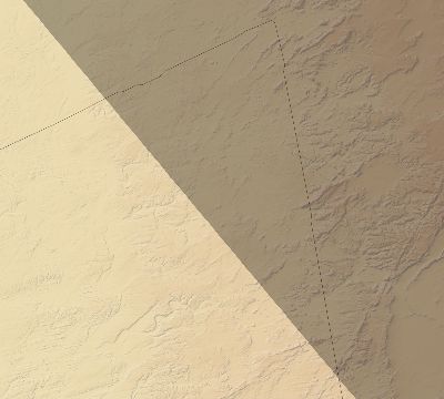 Map of the eclipse path across Niger on 10/03/1614