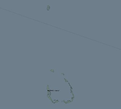 Map of the eclipse path across Cocos (Keeling) Islands on 11/03/1622