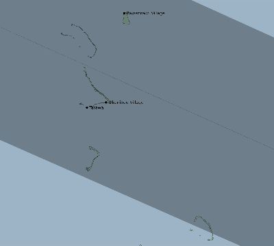 Map of the eclipse path across Kiribati on 06/21/1629