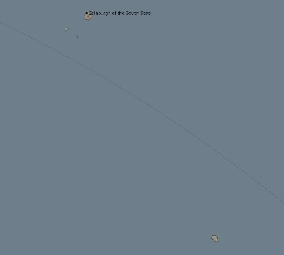 Map of the eclipse path across Saint Helena, Ascension and Tristan da Cunha on 09/22/1634