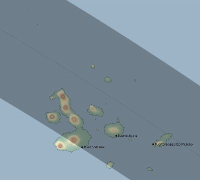 Map of the eclipse path across Ecuador on 07/21/1637