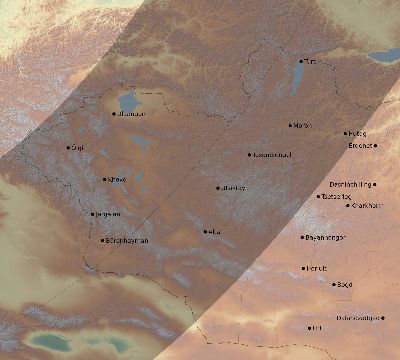 Map of the eclipse path across Mongolia on 01/15/1638