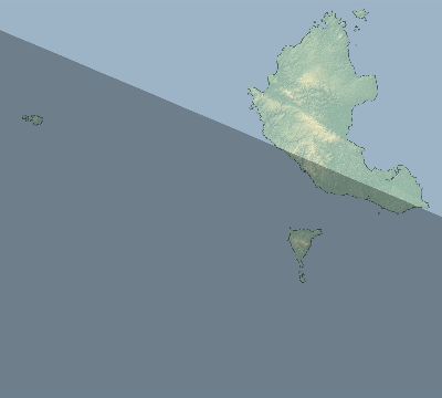 Map of the eclipse path across Panama on 11/13/1640