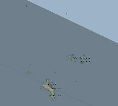 Map of the eclipse path across Seychelles on 07/02/1647