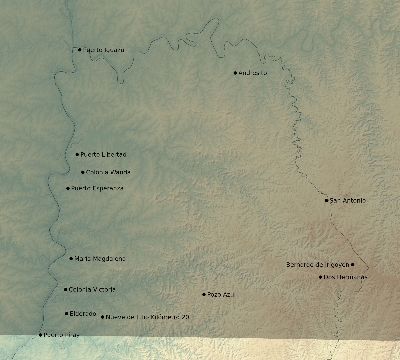 Map of the eclipse path across Argentina on 09/23/1661