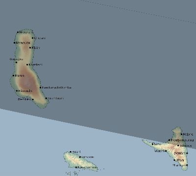 Map of the eclipse path across Comoros on 09/12/1662
