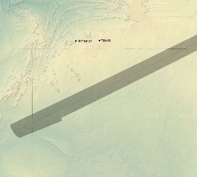 Map of the eclipse path across Western Sahara on 07/02/1666