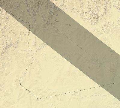 Map of the eclipse path across Mali on 11/04/1668