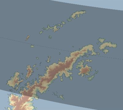 Map of the eclipse path across Antarctica on 10/04/1679