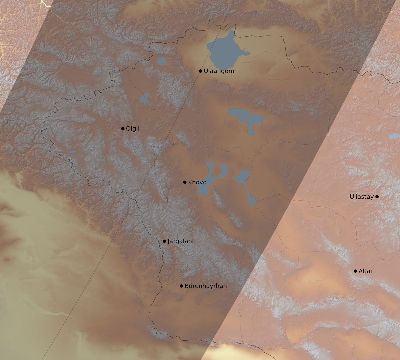 Map of the eclipse path across Mongolia on 02/17/1692