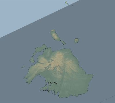 Map of the eclipse path across Vanuatu on 01/28/1702