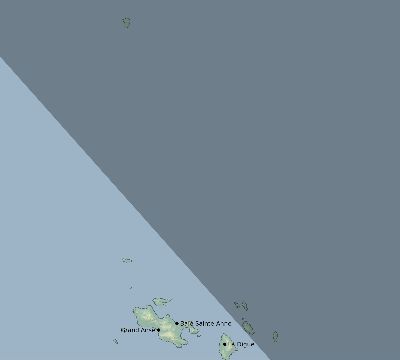 Map of the eclipse path across Seychelles on 09/15/1727