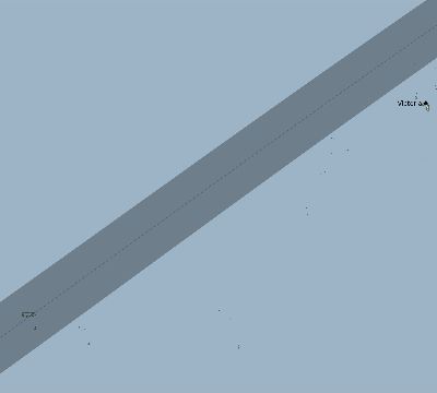 Map of the eclipse path across Seychelles on 01/08/1731
