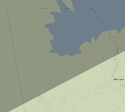 Map of the eclipse path across Cameroon on 05/03/1734