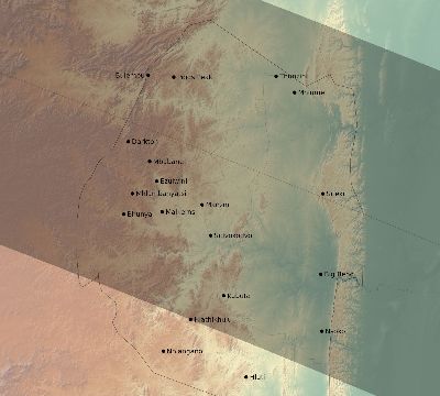 Map of the eclipse path across Eswatini (Swaziland) on 09/06/1755