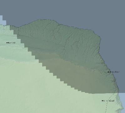 Map of the eclipse path across Libya on 03/23/1773