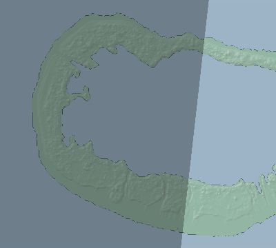 Map of the eclipse path across French Polynesia on 09/06/1774