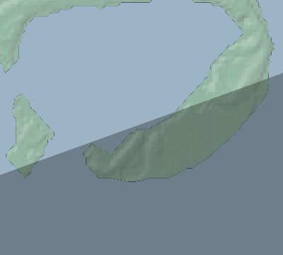 Map of the eclipse path across Pitcairn Islands on 04/23/1781