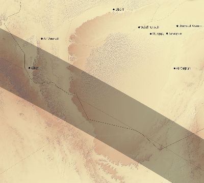 Map of the eclipse path across Libya on 10/17/1781