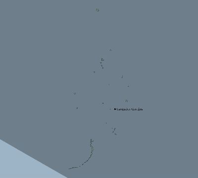 Map of the eclipse path across Mauritius on 10/17/1781