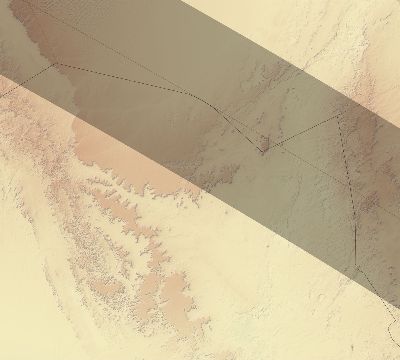 Map of the eclipse path across Niger on 10/17/1781