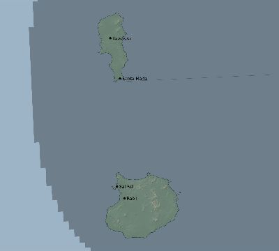 Map of the eclipse path across Cape Verde on 09/16/1792