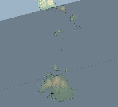 Map of the eclipse path across Vanuatu on 03/04/1802