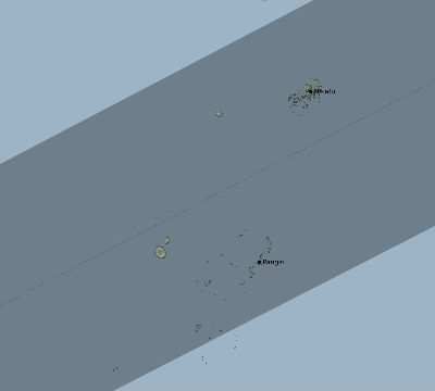Map of the eclipse path across Tonga on 12/10/1806