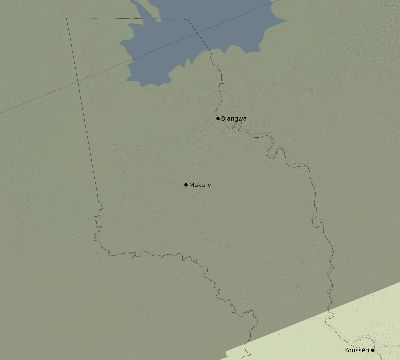 Map of the eclipse path across Cameroon on 07/17/1814