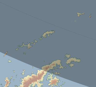 Map of the eclipse path across Antarctica on 01/10/1815