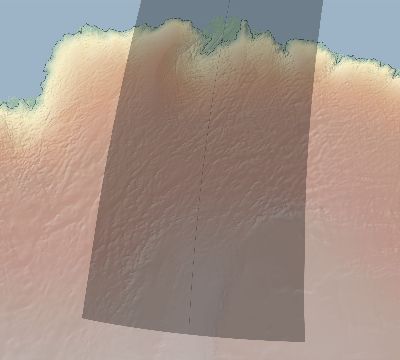 Map of the eclipse path across Antarctica on 05/27/1816