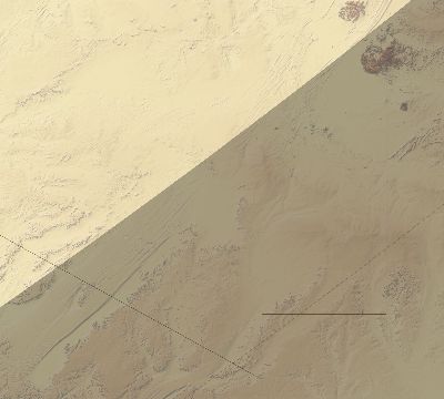 Map of the eclipse path across Libya on 05/05/1818
