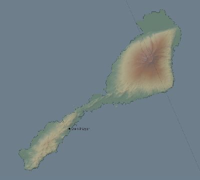 Map of the eclipse path across Svalbard and Jan Mayen on 09/07/1820