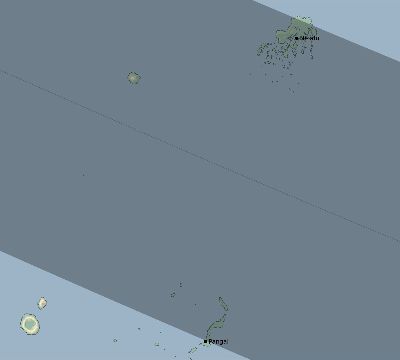 Map of the eclipse path across Tonga on 10/09/1828