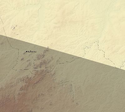 Map of the eclipse path across Chad on 05/27/1835