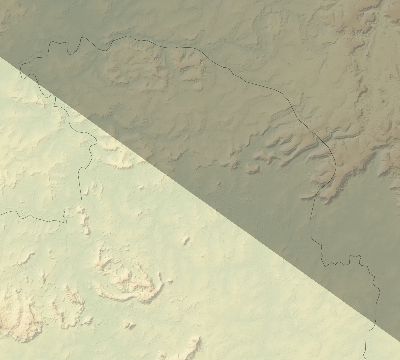 Map of the eclipse path across Guinea on 11/20/1835