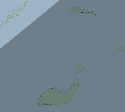 Map of the eclipse path across Bahamas on 05/15/1836