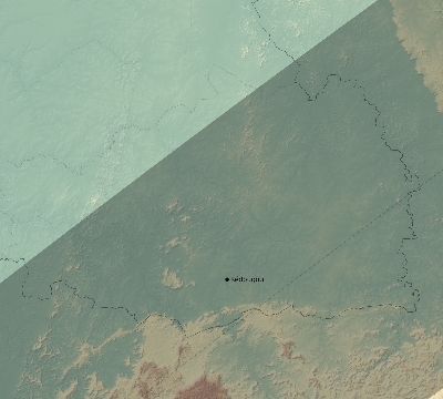 Map of the eclipse path across Senegal on 03/15/1839