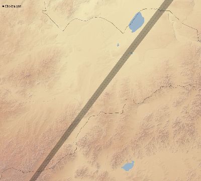 Map of the eclipse path across Mongolia on 03/04/1840
